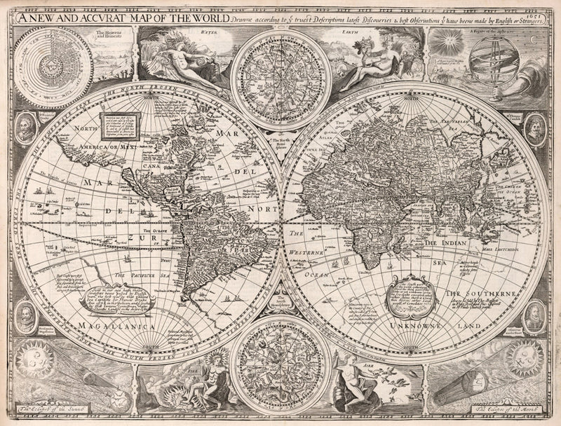 fine art print detail celestial and world map eclipse