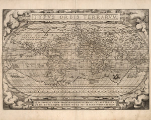 historical map of world 16th century