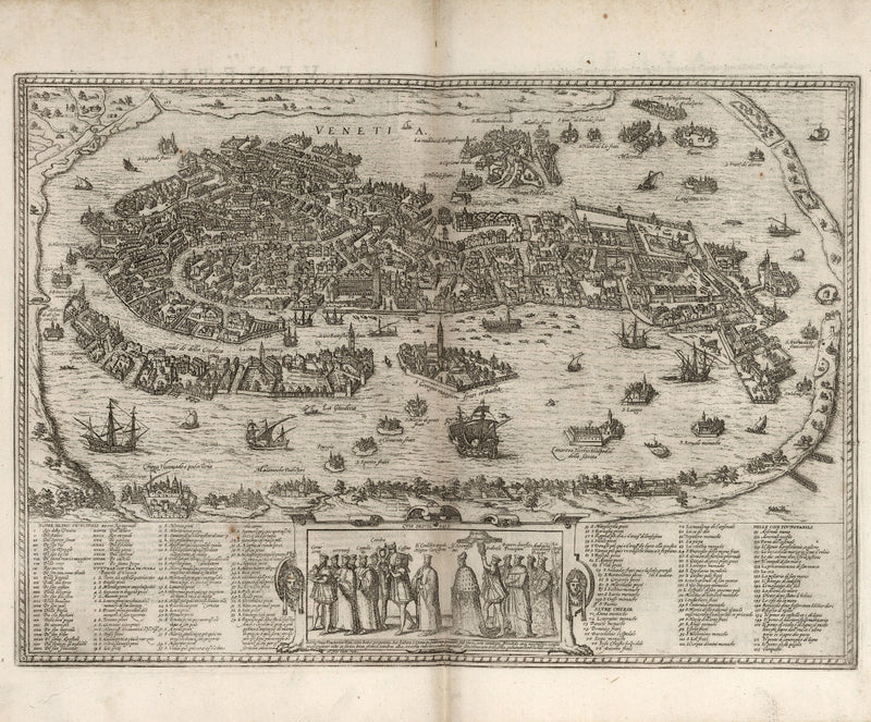 city map Venice 16th century