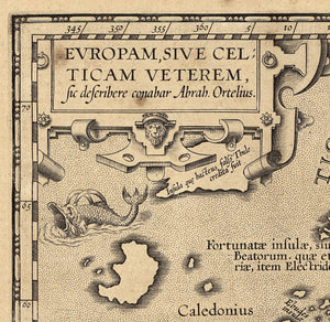 map detail inscription latin words Renaissance Europe