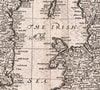 map detail Irish Sea Isle of Man inscription place names