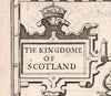 corner detail with inscription the kingdome of Scotland