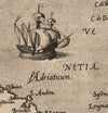 map detail sailing ship