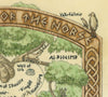 Norse Mythology Map of Yggdrasil, the World Tree Fine Art Print