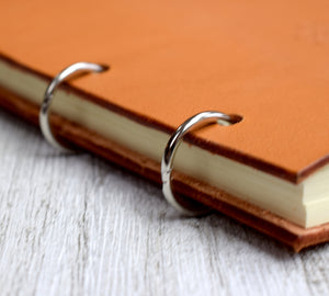 Personalized A6 Refillable Leather Notebook