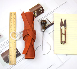 Leather Journal DIY Craft Kit Long-Stitch Binding
