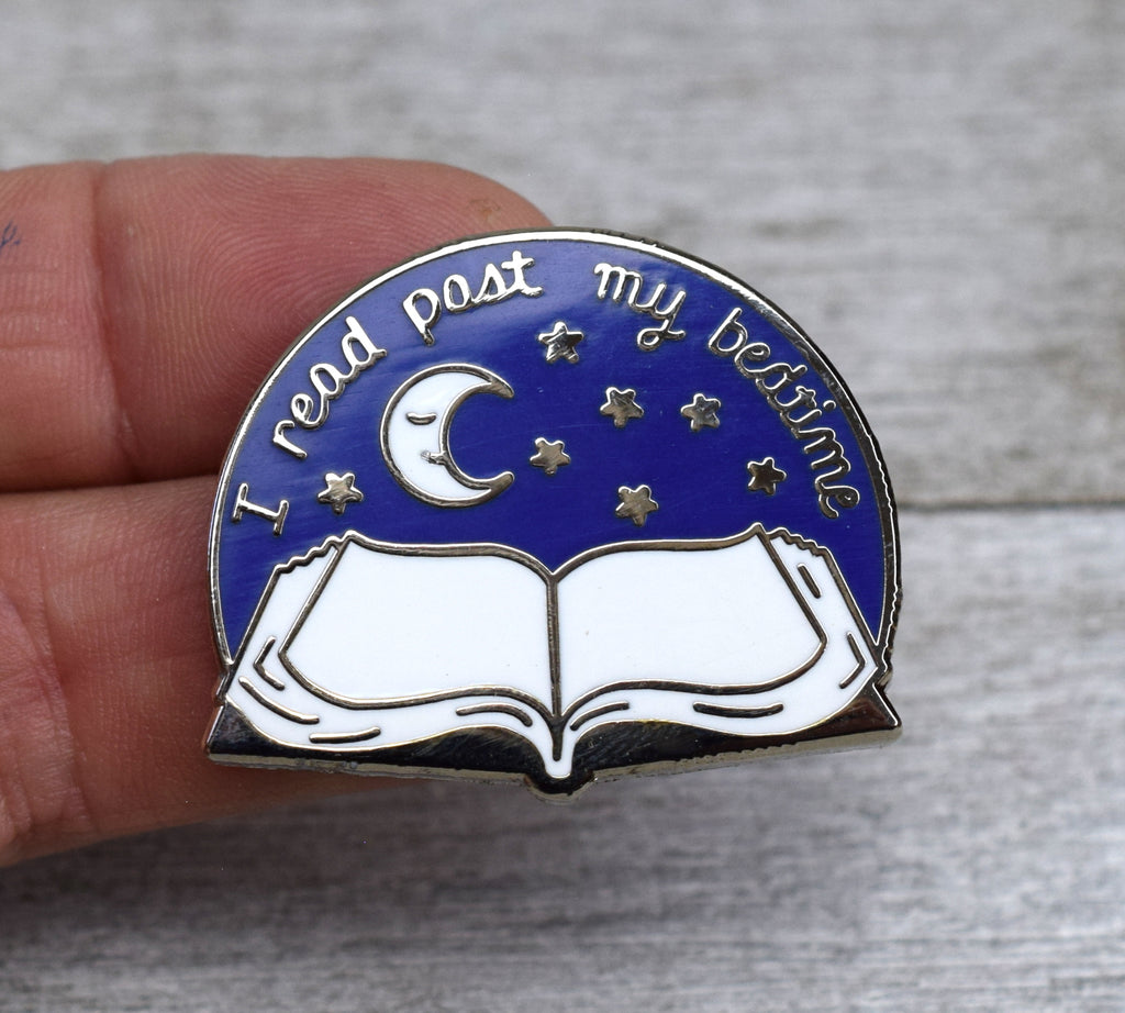 Set of 4 Enamel Pins for Book Lovers