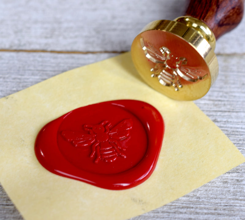 Pentacle Brass Seal Stamp with Wood Handle – ArteOfTheBooke