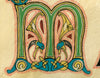 Celtic illuminated initial M