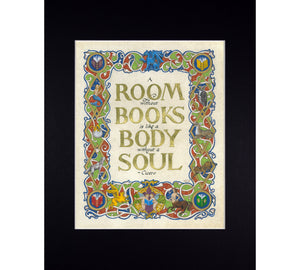 room without books art print