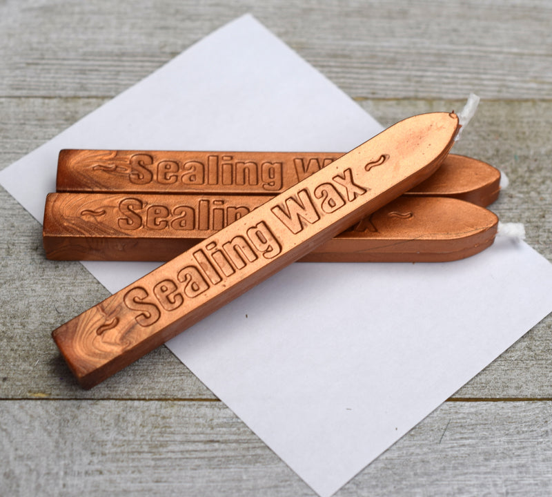 Metallic Copper Sealing Wax Stick with Wick – ArteOfTheBooke