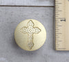 Christian Cross Religious Symbol Brass Seal Stamp with Optional Handle