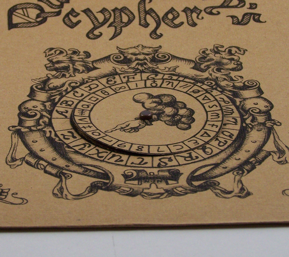 Code Wheel Writing Renaissance Cipher Wheel for Writing in Code – ArteOfTheBooke
