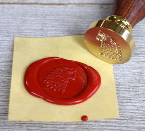 direwolf sealing wax stamp