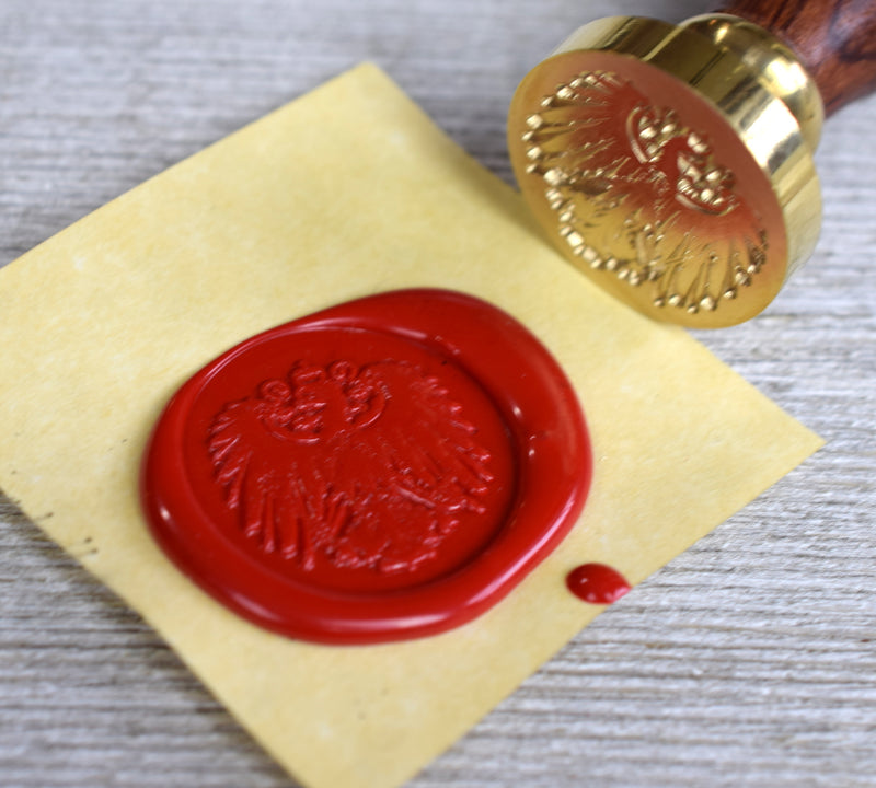 Eagle Brass Seal Stamp with Optional Wood Handle – ArteOfTheBooke