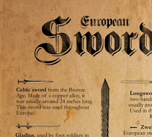historical sword close up
