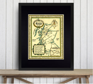 Outlander map of Scotland
