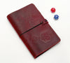 Gamer Leather Notebook DND 5e Refillable Notebook for GMs and Players