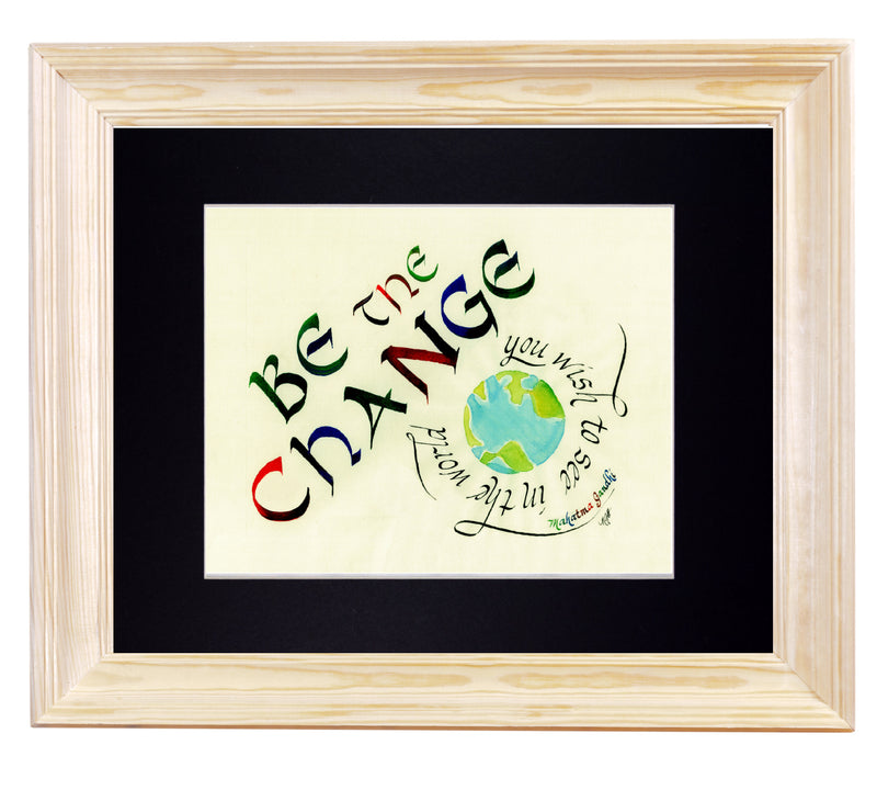 Gandhi: Be the Change You Wish to See, Fine Art Print