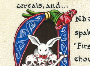 print detail killer bunny that rabbit's dynamite book of armaments calligraphy