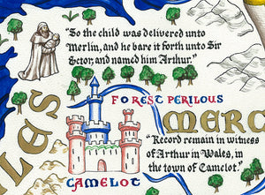 print detail Arthurian England birth of Arthur