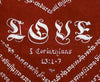 detail Corinthians print love and citation