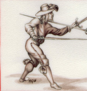 art detail rapier and dagger after Alfieri fencing manual