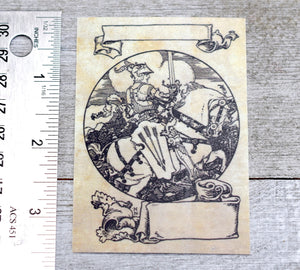 Medieval Knight Book Plates: Set of 24 Ex Libris Self-Adhesive Labels