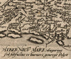 map detail Irish Sea Latin inscription