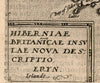 Latin inscription corner map detail