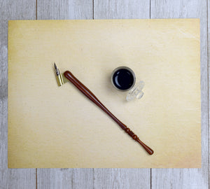 Oblique Calligraphy Pen, Hand Turned Wood Dip Pen (One Pen)