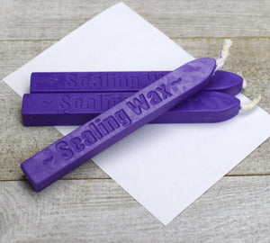 purple sealing wax stick