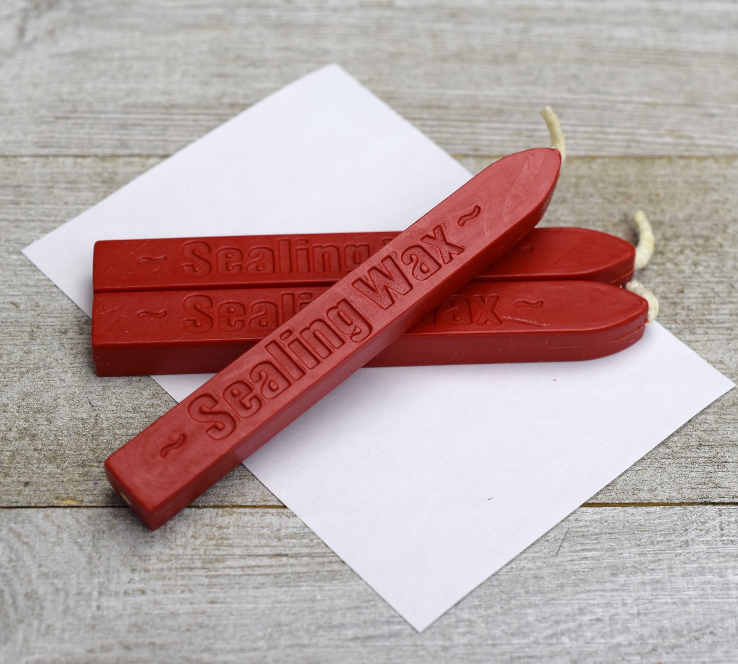Metallic Red Sealing Wax Sticks, Yoption 5 Pcs Totem Fire Manuscript Wax  Seal Sticks with Wicks for Wax Seal Stamp (Metallic Red)