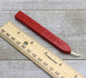 red sealing wax with wick