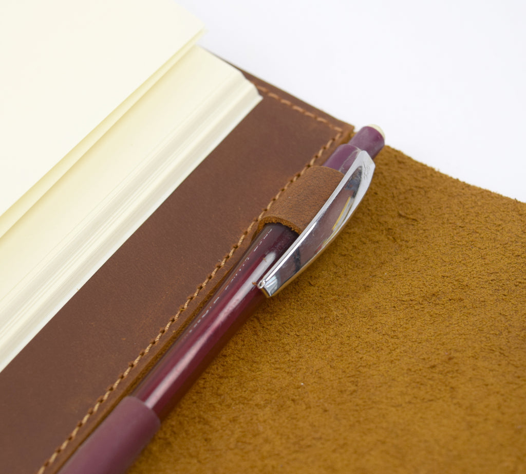 Buckle Leather Notebook, Refillable, Size A5
