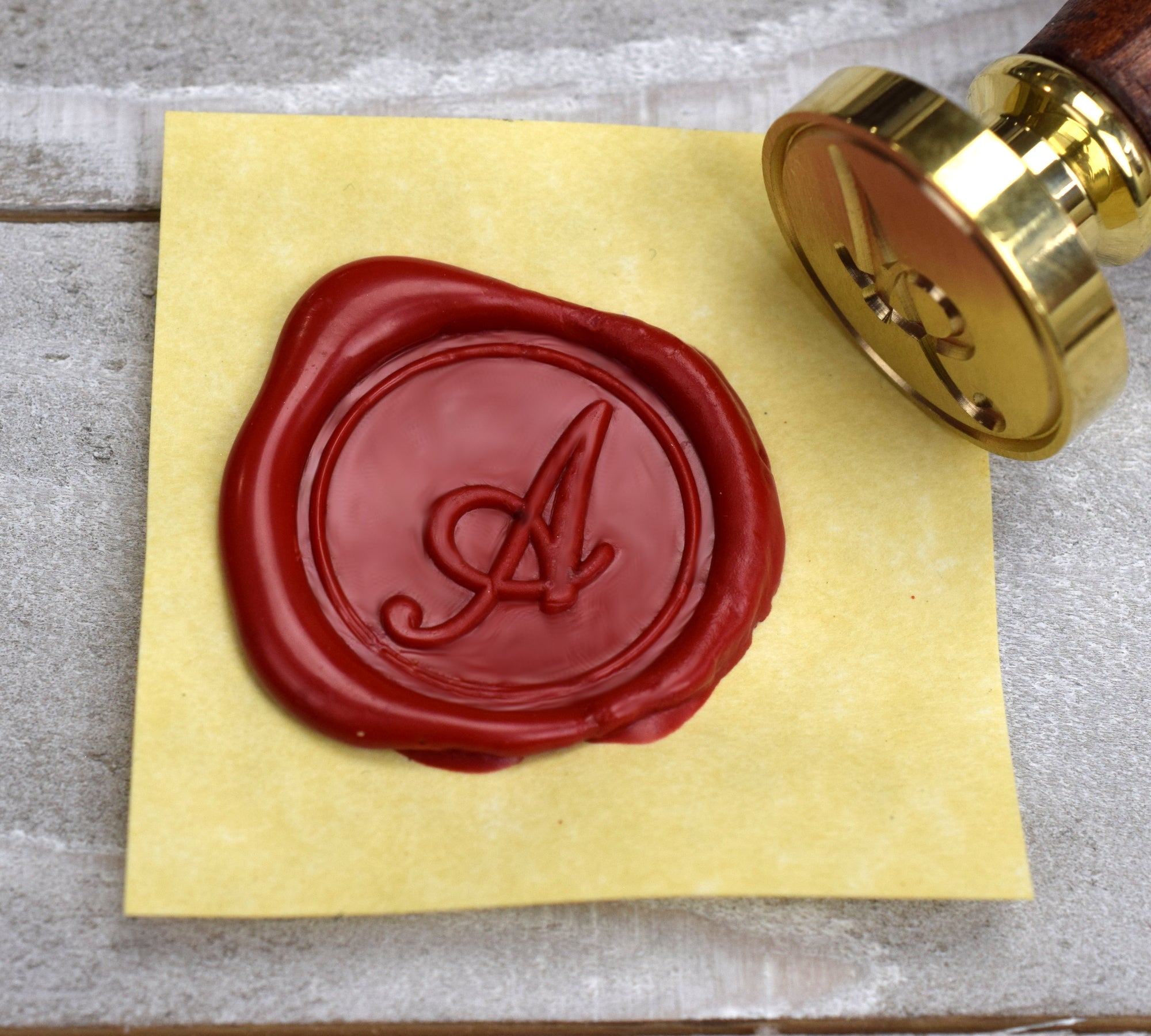 Alphabet Letter Brass Seal Stamp with Optional Handle for Wax Seal –  ArteOfTheBooke