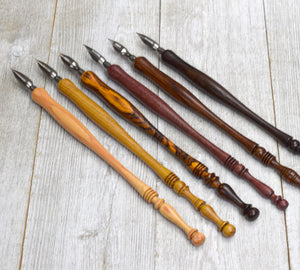 selection of wood pens