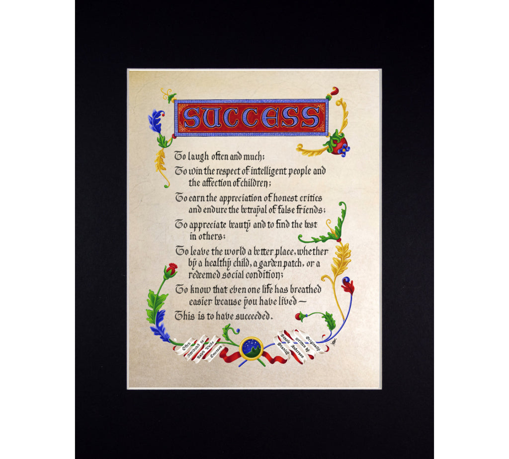 Success In Calligraphy Calligraphy artwork – ArteOfTheBooke