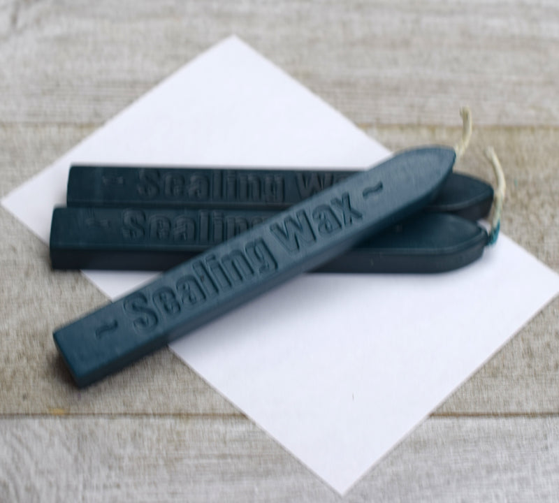 teal sealing wax with wick