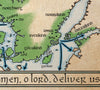 Map of Viking Raids and Settlements Fine Art Print